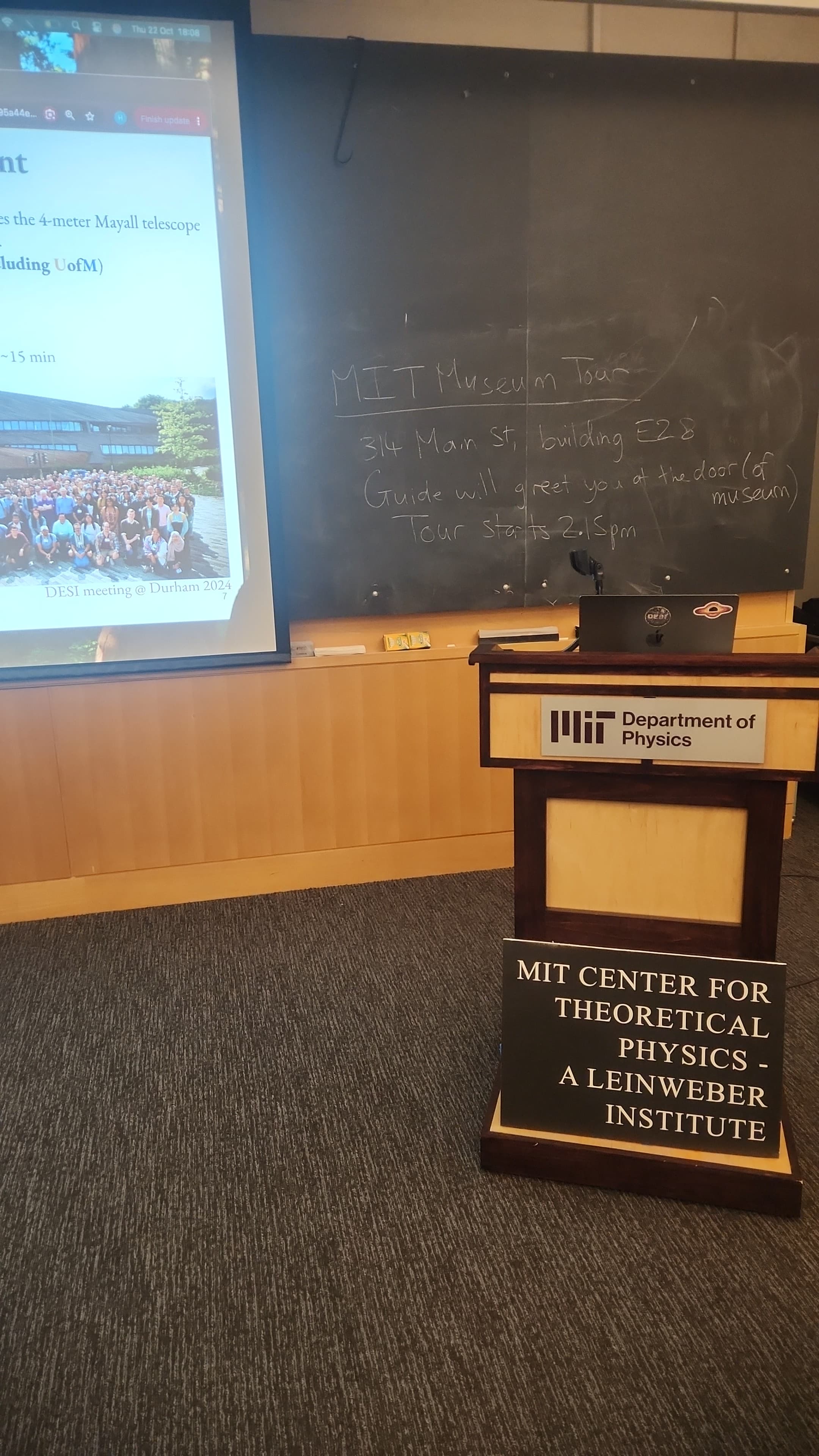 MIT Department of Physics lecture room